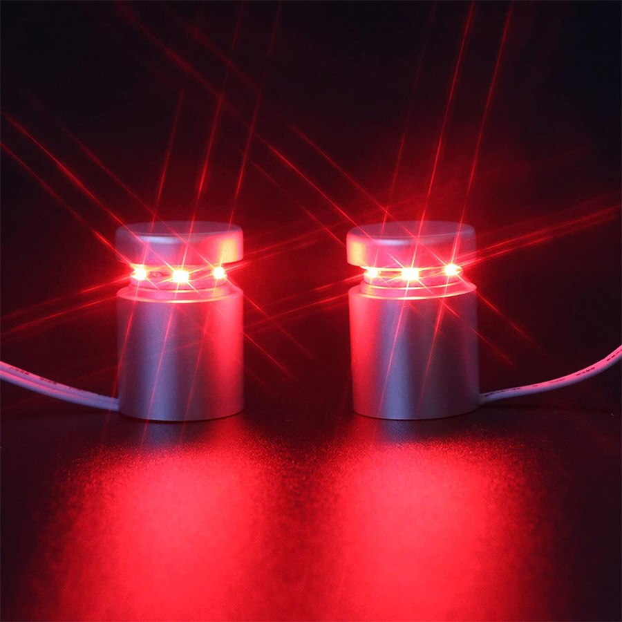 LED Standoff Sign Holder for Acrylic, White, Blue, Green, Red, 2pcs/set