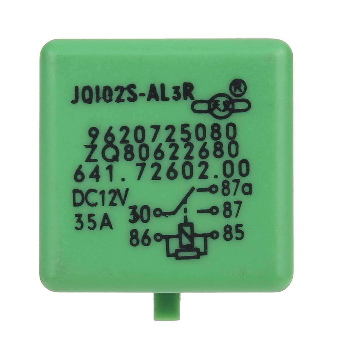 12V 35A 5 Pins Cooling Radiator Fan Relay Green 6547TX For Peugeot 206 207 306 307 406 407 807