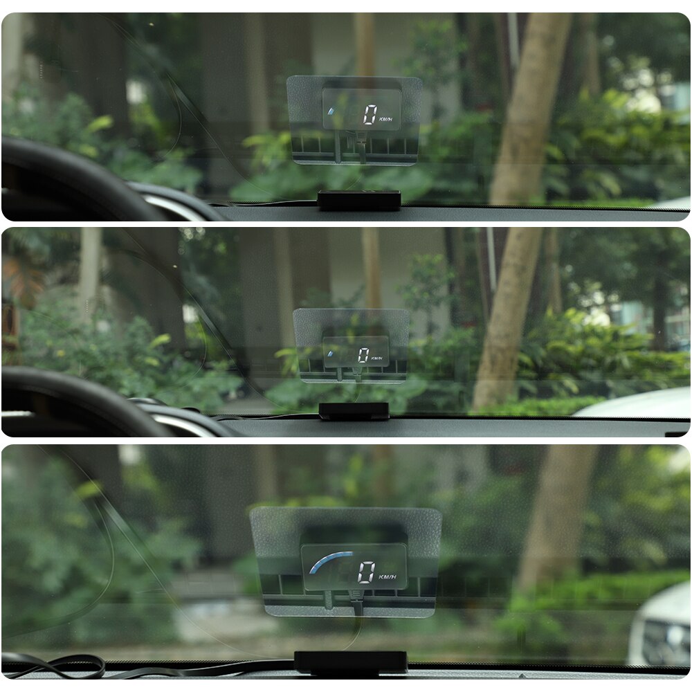 Bil hastighed projektor forrude head up display bil gadgets bil obd 2 hud auto display skift alarm kølevæske temp. omdrejningstal