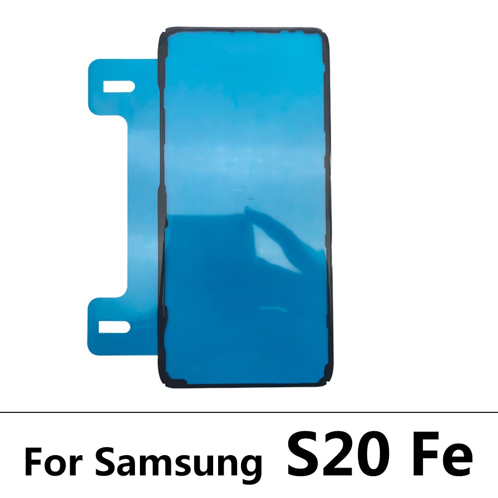 Powrót baterii naklejki klej klej do Samsung S7 krawędzi S8 S9 S10 S10E S20 uwaga 10 20 Plus Ultra wodoodporna tylna pokrywa naklejki: S20 Fe