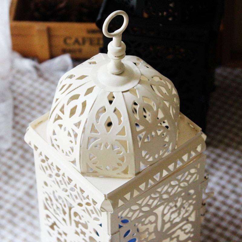 Metalen Holle Kandelaar Craft Kaars Licht Tea Licht Woondecoratie Marokkaanse Kandelaar Kroonluchter Bruiloft Decoratie