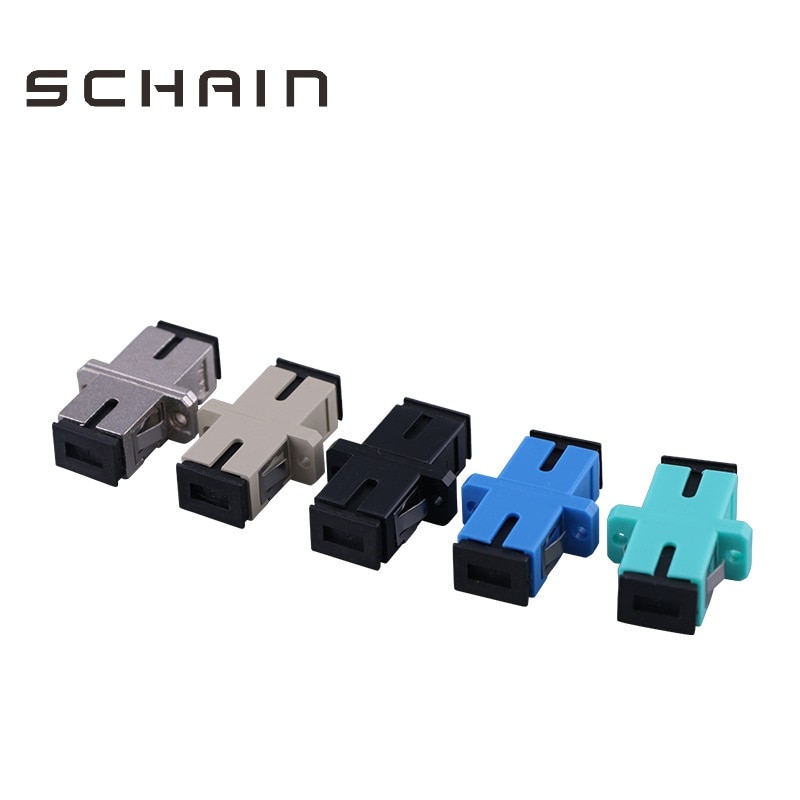 SC APC connector adapter SC Connector Glasvezel Adapter, flens Glasvezel Connector Simplex Single mode Plastic SC Connector