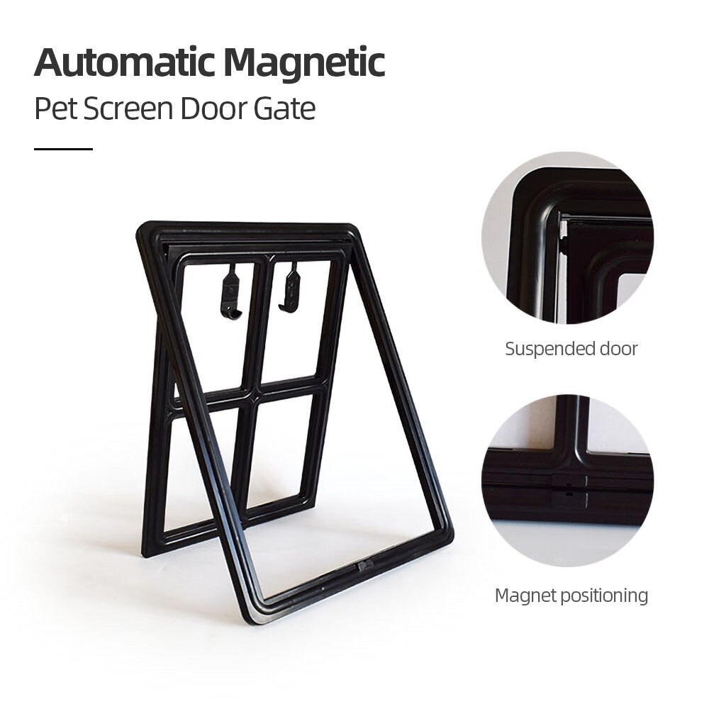 Cat Door Pet Screen Door Automatic Magnetic Dog Gate Cat Flap Door Cat Pet Product