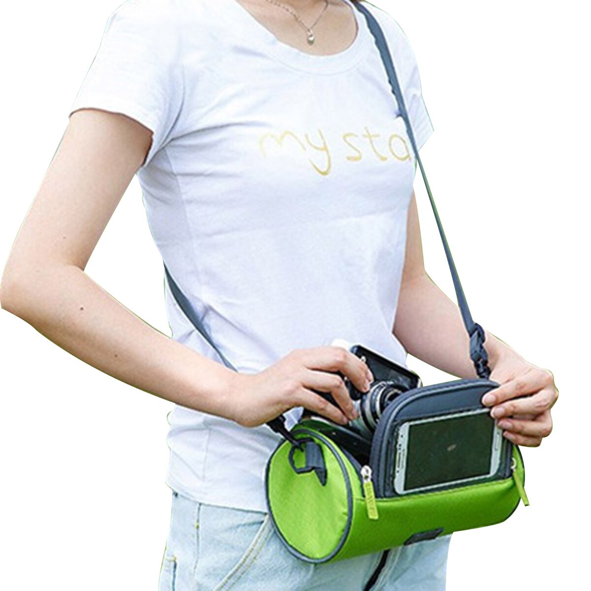 5 Kleuren Fietsen Fiets Voorframe Pannier Tube Bag Waterdichte Mobiele Telefoon Zakje Houder Mountainbike Mtb Tassen