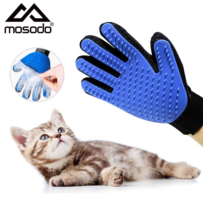 Hundesalon Handschuhe für Katzen Hunde Haustier Pinsel Handschuh für Katze Hund Haar Entferner Bürste Hund Deshedding Reinigung Kämme Massage handschuhe