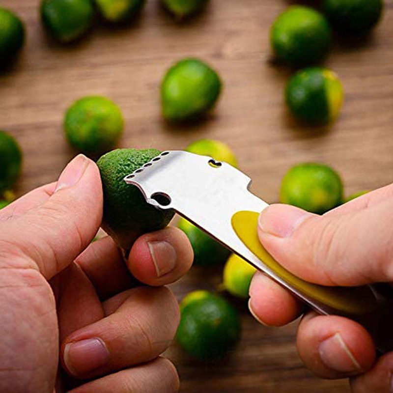 Multifunction Cheese Grater Lemon Peeler Skin Mover Peel Zester Stainless Steel Blade for Lemon Ginger Citrus Fruits