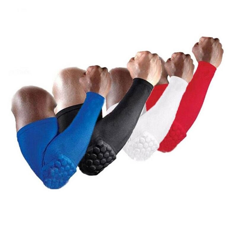 Sport elleboogbeschermer antislip sportveiligheidsaccessoires elleboog- en kniebeschermers honingraat basketbalbeen kniebeschermer ontsteking s-xl