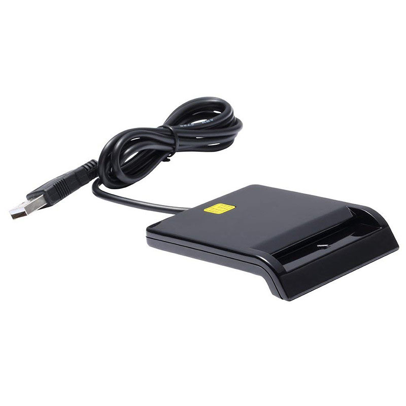 Type C Smart Card Reader Common Access CAC Card Reader for Sim/ATM/IC ID Cards DJA99