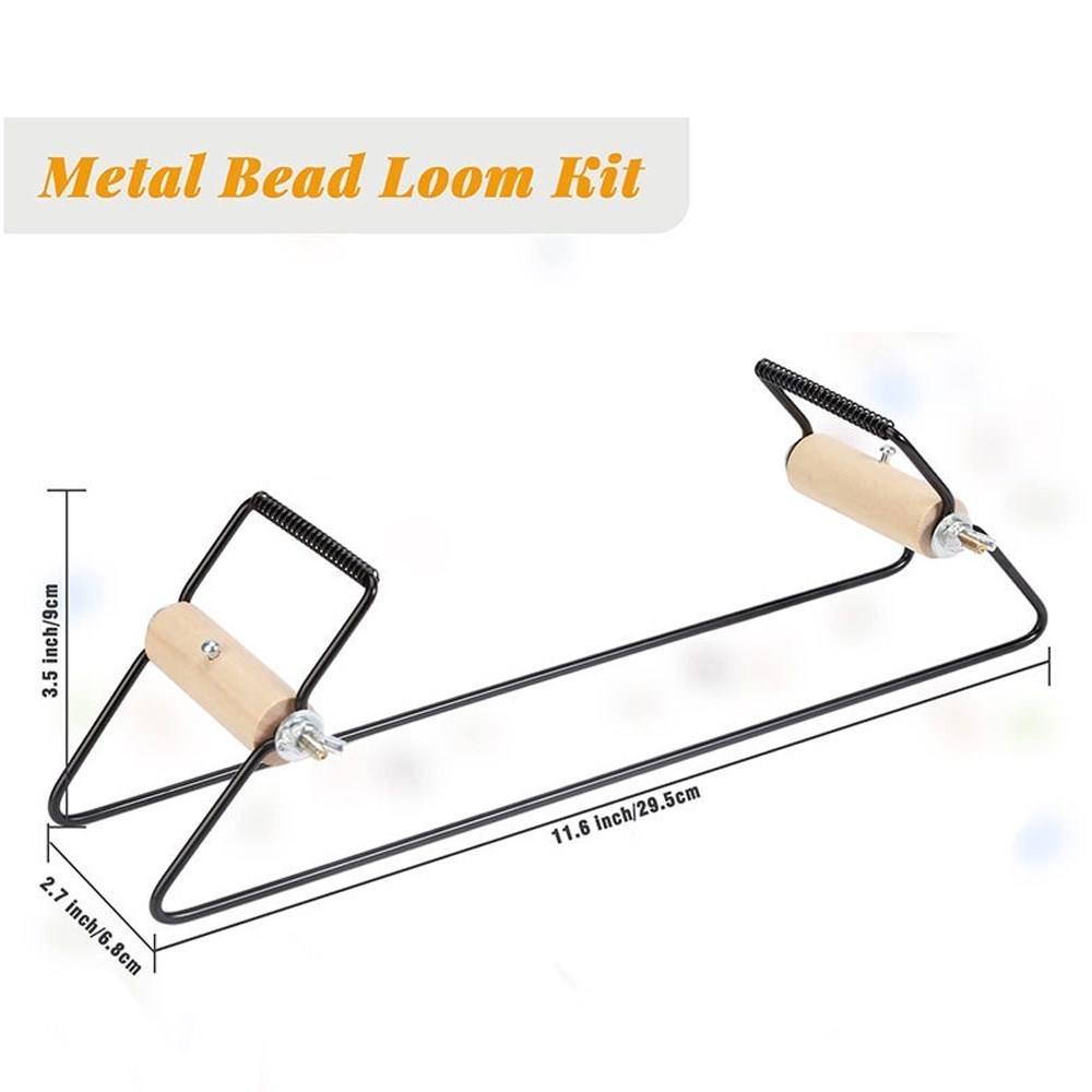 Weven Kralen Weefgetouw Eenvoudig Te Gebruiken Diy Tool Met Elastische Band Charme Tsjechische Glazen Kralen Naald Voor Armband Ketting Sieraden Makinng