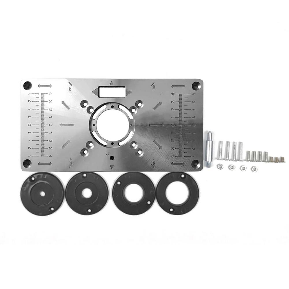 Multifunctional Milling Machine Table Insert Plate Woodworking Benches Aluminium Wood Router Trimmer Models Engraving Tools: Blue