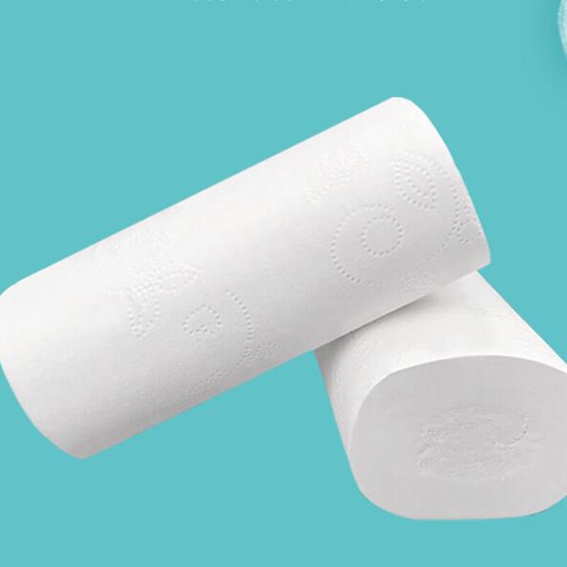 Papier toilette ménager en rouleau de bois, 24 rouleaux de papier hygiénique, 5 couches, sans noyau