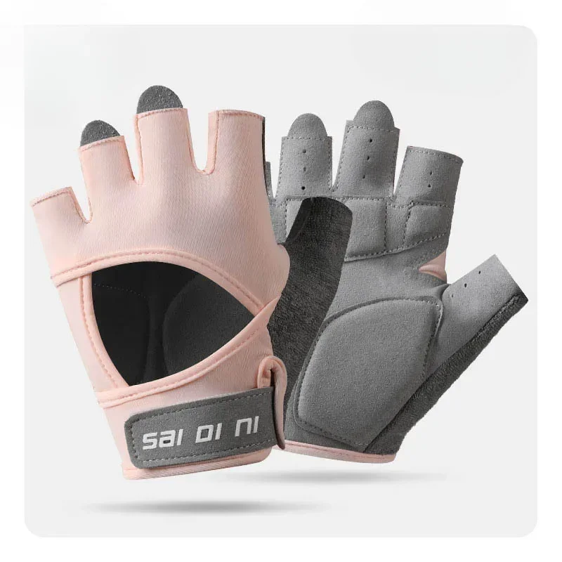 Halfvinger fietsen GYM Workout Fitnesshandschoenen voor mannen en vrouwen Slijtvast Antislip Pols Fietsen Gewichtheffen Sport