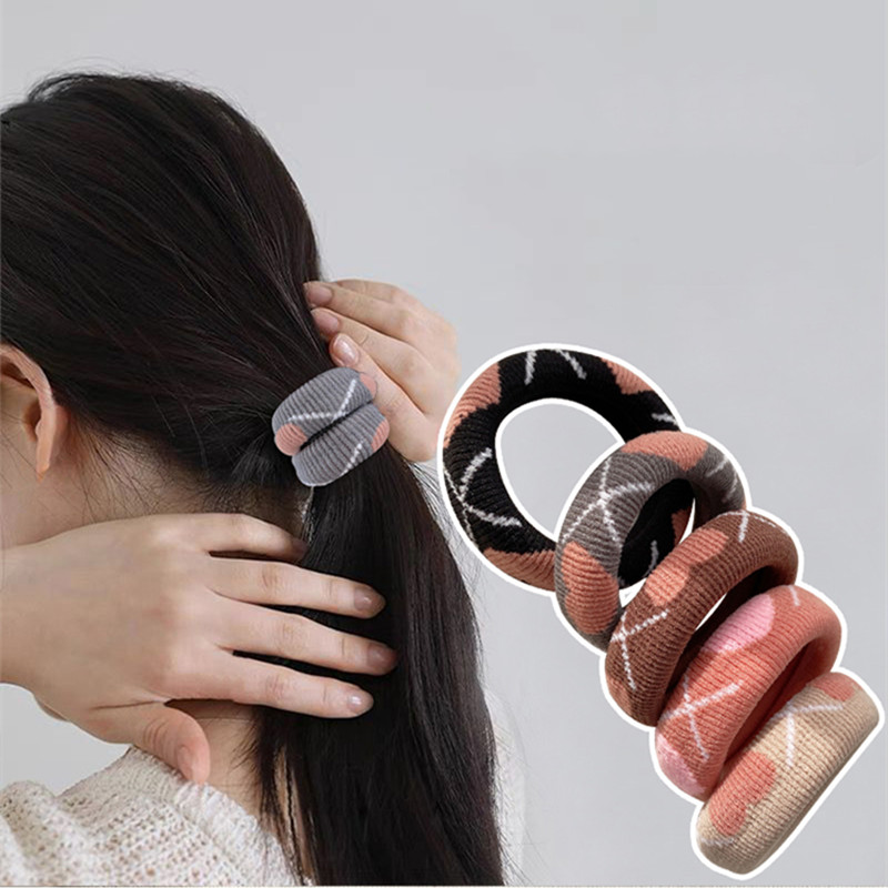 5 uds. De coleteros simples para mujeres y niñas, bandas elásticas de goma para el cabello, accesorios, lazo, Anillo para el cabello, tocado de cuerda, tocados, soporte para cola de caballo