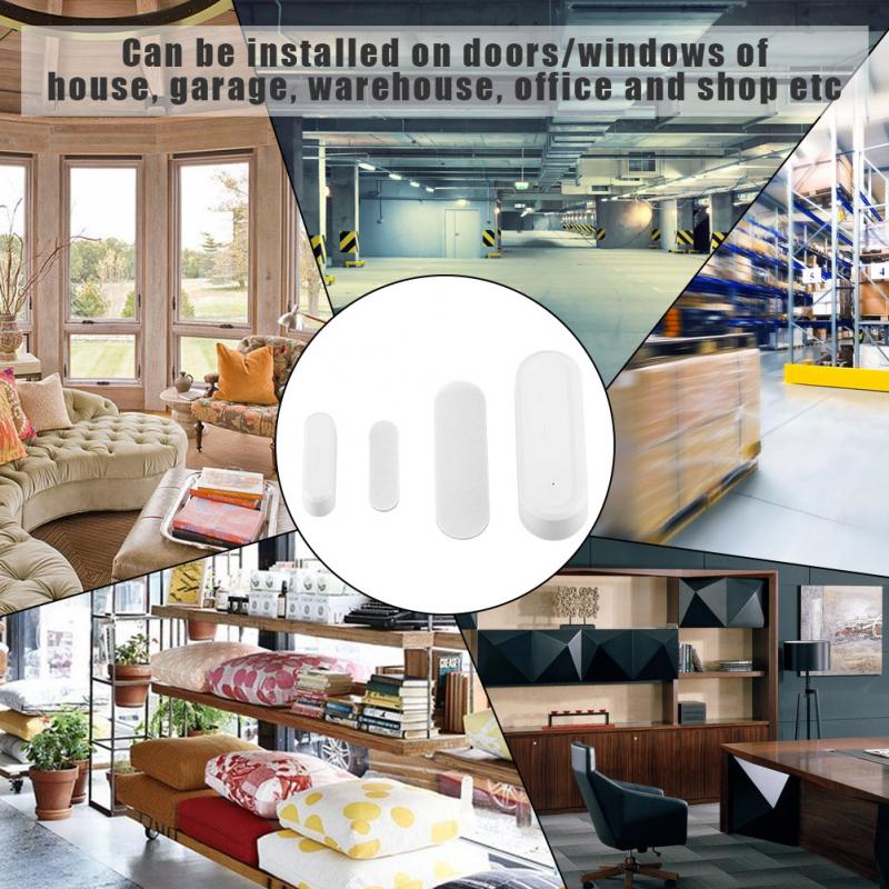 Magnetic Contact Wireless Sensor 433MHz Door Anti-theft Alarm Alert System for Home Window Door Garage Alarm Security