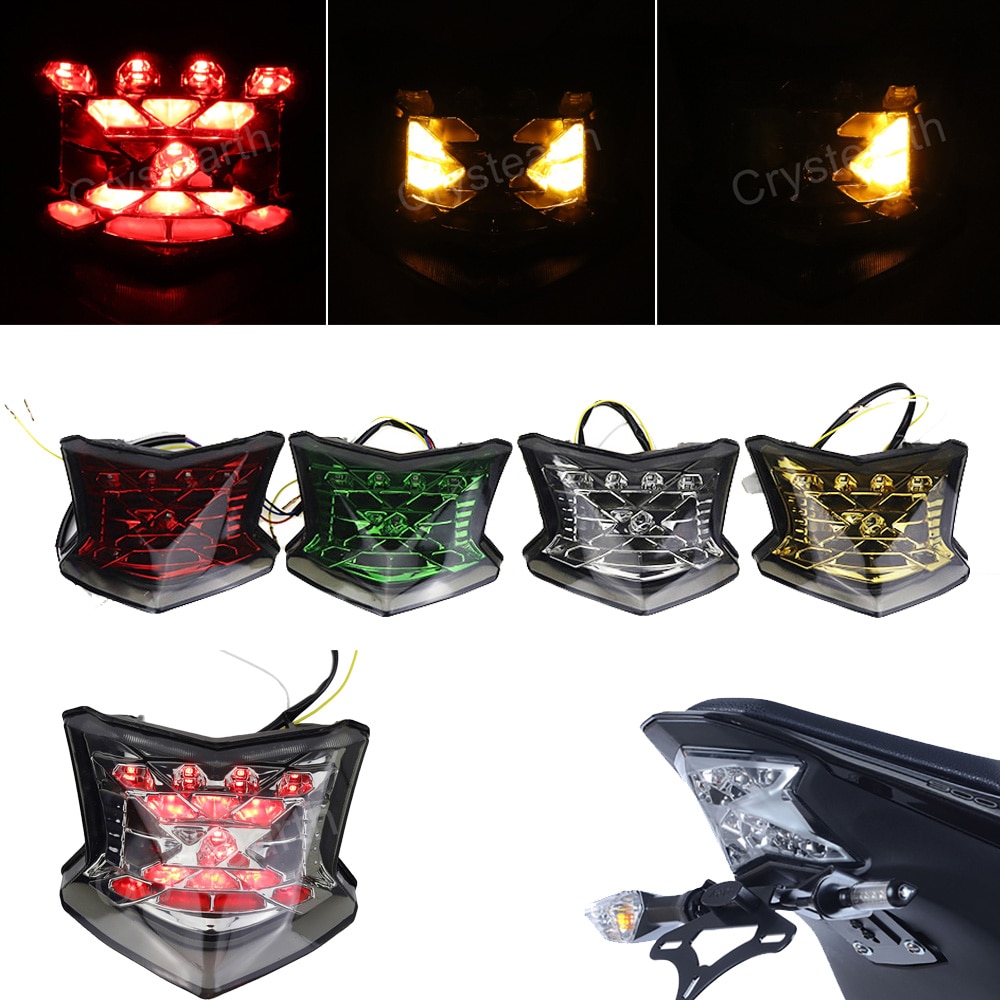 Luz trasera de freno para motocicleta, lámpara de luz LED integrada para Kawasaki Z650 Z900 NINJA 650 ABS