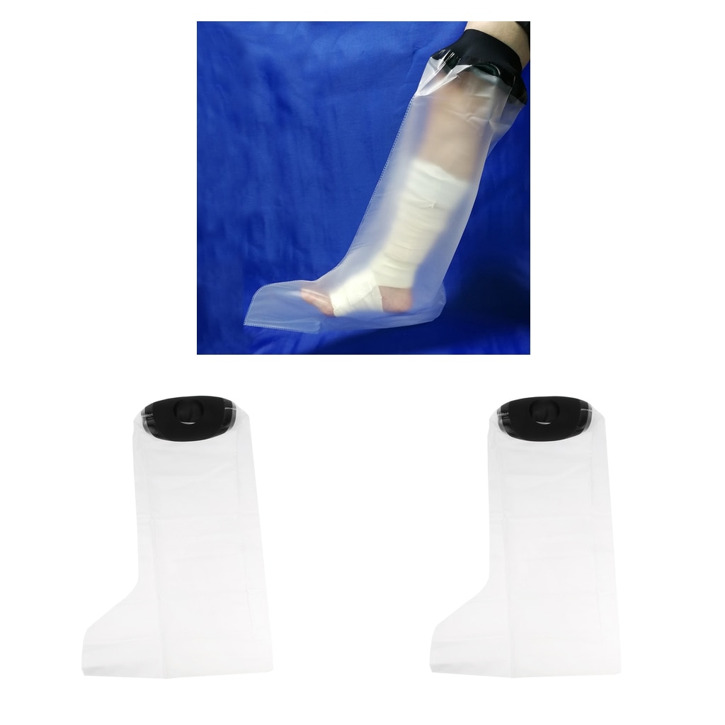 2 Pieces WaterProof Leg Cast Cover for Shower Watertight Foot Protector