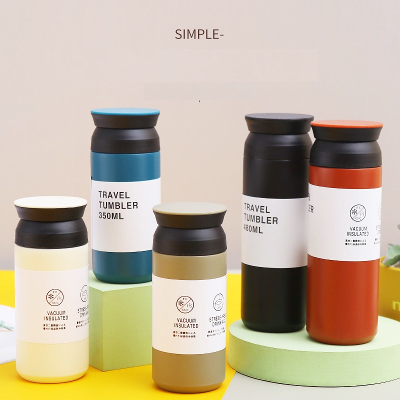 Reizen Tumbler Thermos Mok 350/500ML Roestvrij Staal Dubbelwandige Thee Koffie Thermoskan