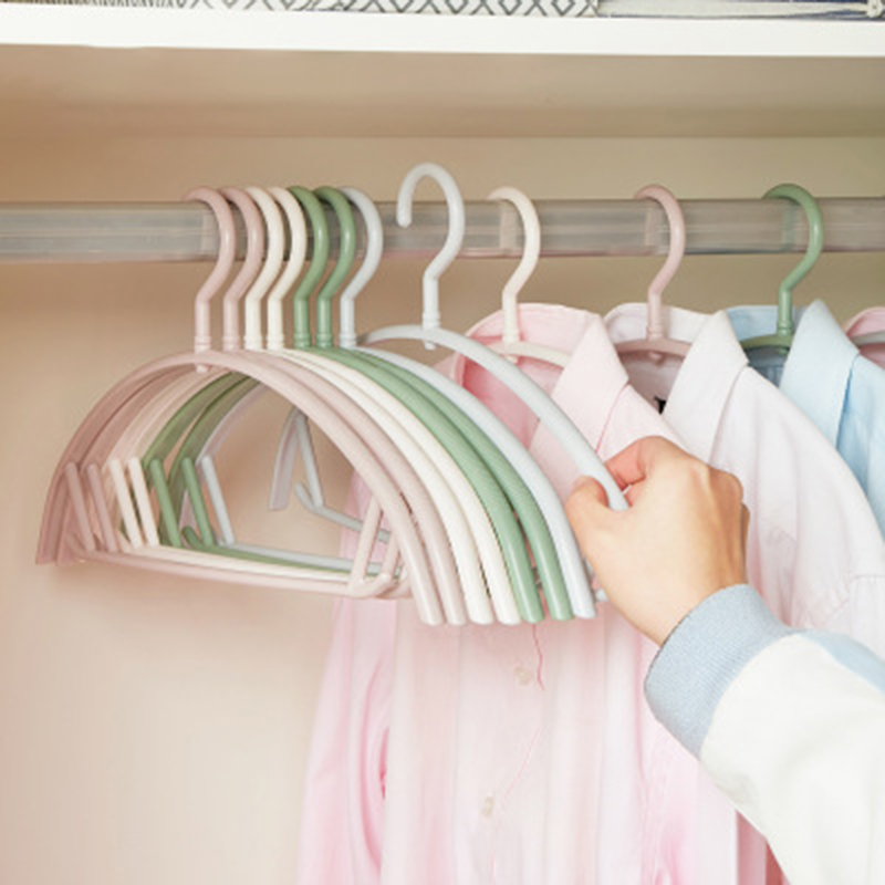 10 Stks/set Plastic Volwassen Hanger Antislip Kleding Broek Trui Jas Droogrek Balkon Outdoor Droogrek Closet Organizer