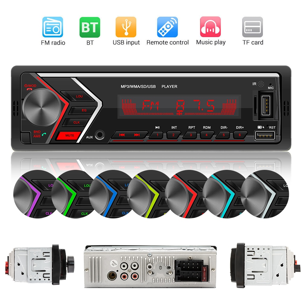 VODOOL 505 1DIN In-Dash Auto Radio Stereo Bluetooth Autoradio FM USB AUX TF Karte Eingang Kopf Einheit Empfänger multimedia MP3 Player