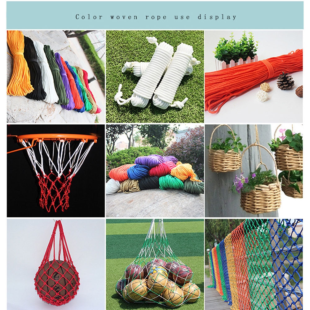 Corde de Parachute Dia 2 MM 50 100 mètres, corde de tente pour randonnée Camping corde à linge Bracelet bricolage