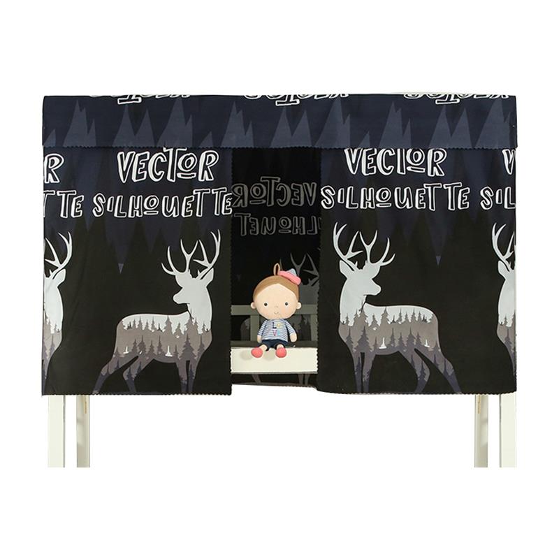 Ensemble de rideaux de lit superposé à impression créative, tissu occultant anti-poussière pour lit simple, fournitures Textiles pour la maison: 7