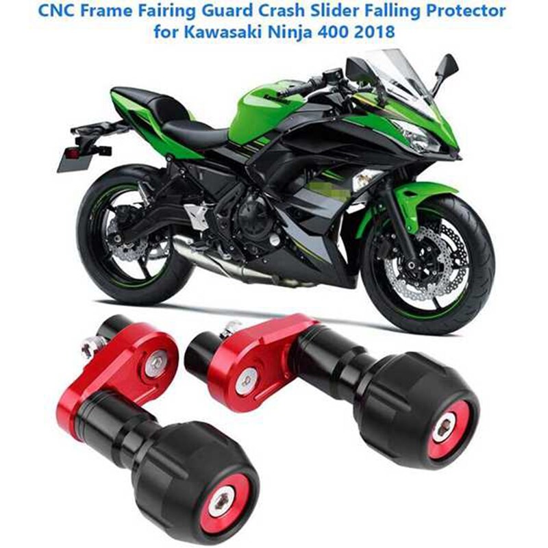 Ashata Protecteur De Curseur De Cadre Moto Crash Pad Protecteur