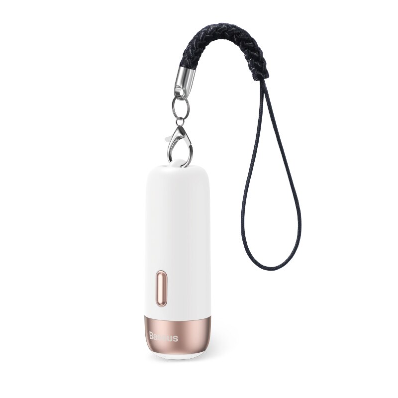 Baseus Intelligent Rechargeable Anti-lost Tracker Wireless Smart Tracker Key Finder Child Bag Wallet Finder Alarm Tag: White Rechargeable