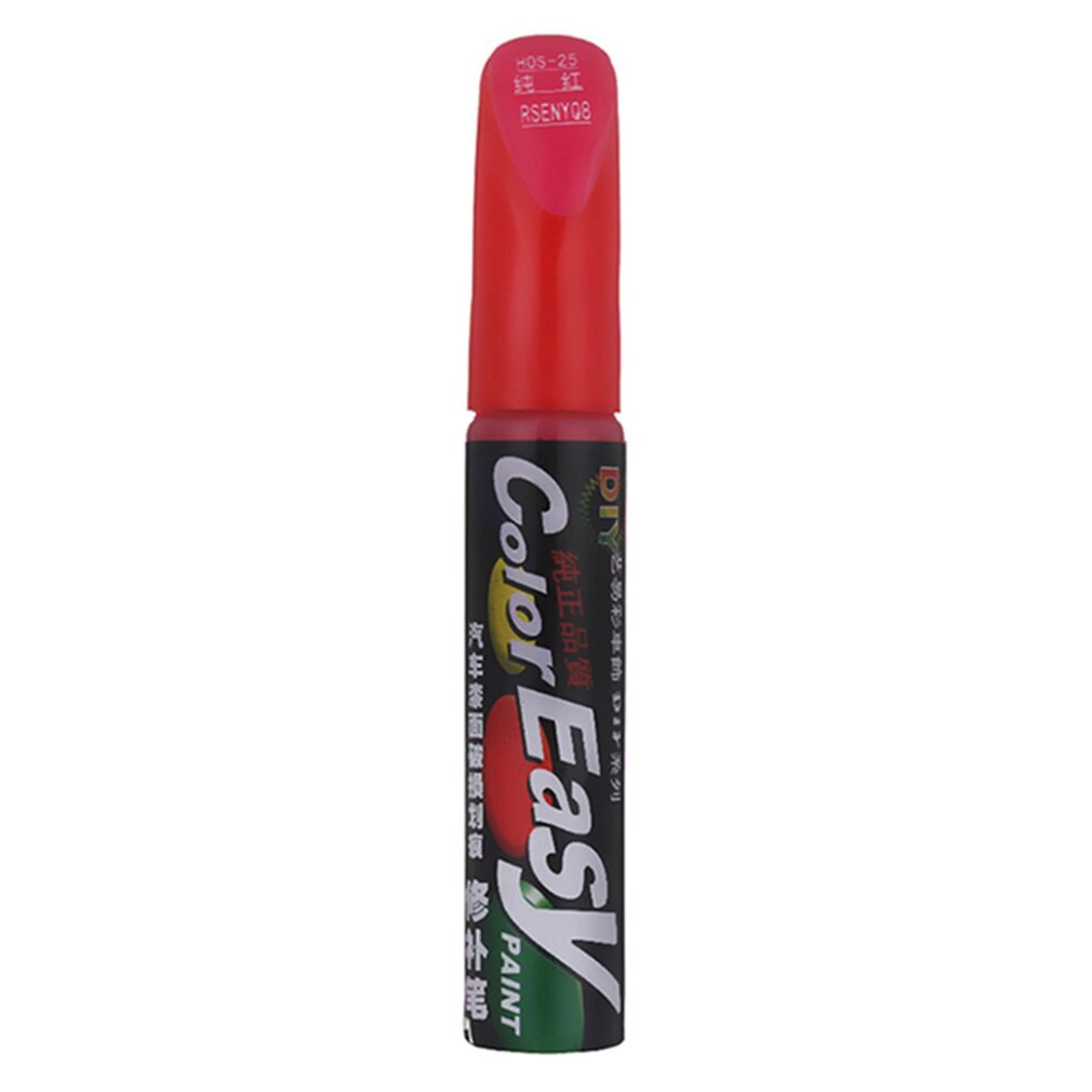 Juego de bolígrafos de retoque para coche, superficie de pintura para reparación de arañazos, pintura blanca, gris, Negro, Rojo, bolígrafo de pintura de Color mixto: red