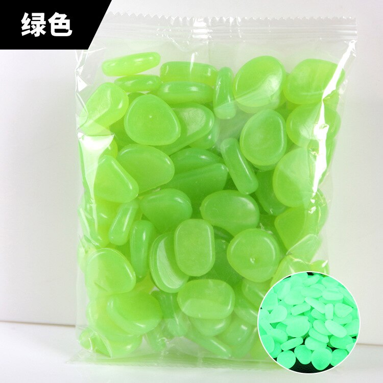 Glow in dark decoratieve kiezels tuindecoratie lichtgevende zandstenen villa tuinieren aquarium landschap kiezels 100 stuks: 6