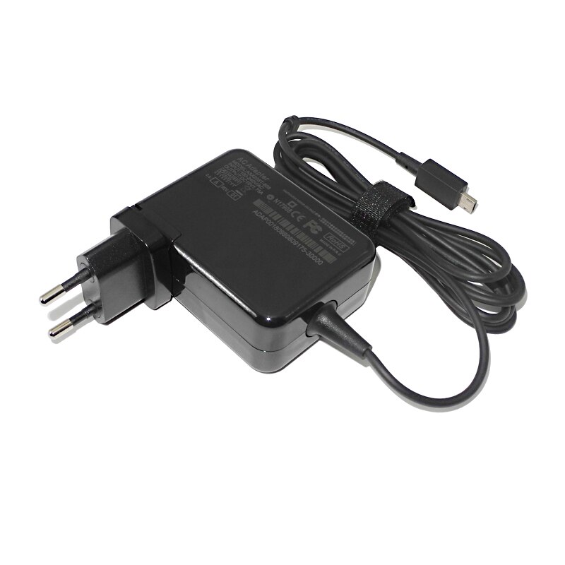 For Asus Notebook 19V 1.75A 33W Micro-USB AC Power Charger For ASUS Eeebook X205 X205T X205TA E202 E202SA E205SA Laptop Charger: EU