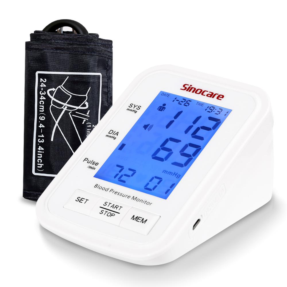 Sinocare Automatic Upper Arm Blood Pressure Monitor 823 Digital Blood pressure monitor 24-34cm