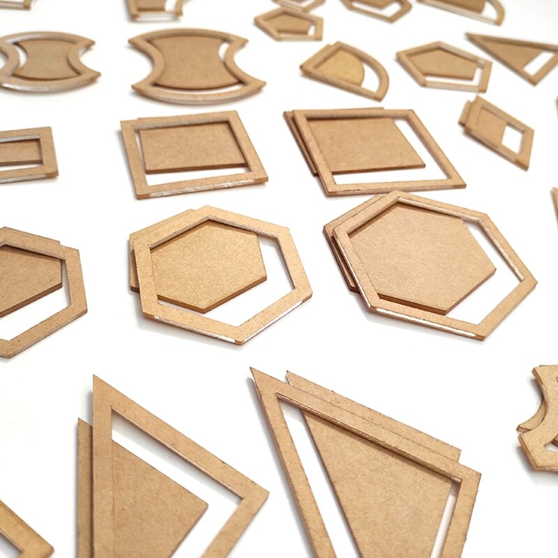 Acrylic Patchwork Quilters 54Pcs/Set Stencil Template Handmade Mixed Quilt Templates for Handmade DIY Transparent Tool