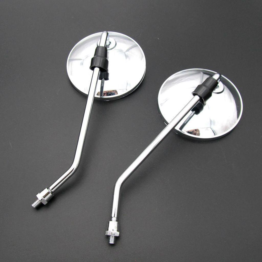 Motorspiegels Universele 8 mm ronde motorfiets achteruitkijkspiegels Stuur voor mountainbike crossmotor ATV