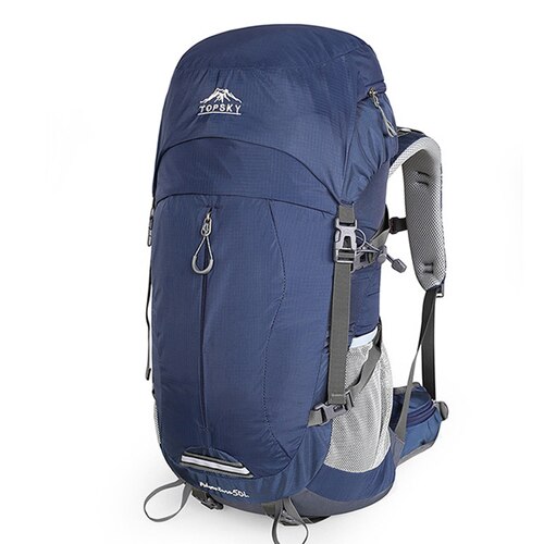 Backpack 40L 50L Internal Frame Ultralight Waterproof Outdoor Mountaineering Hiking Traveling Climbing Camping with Rain Cover: 40L blue