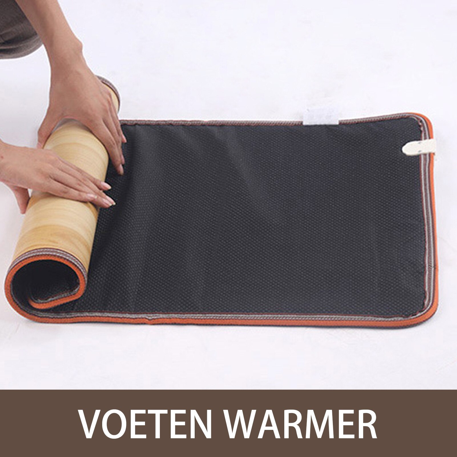 220V Winter Heating Foot Mat Office Home Electric Heated Pad Warm Feet Heater Thermostat Carpet Household Warming Tools