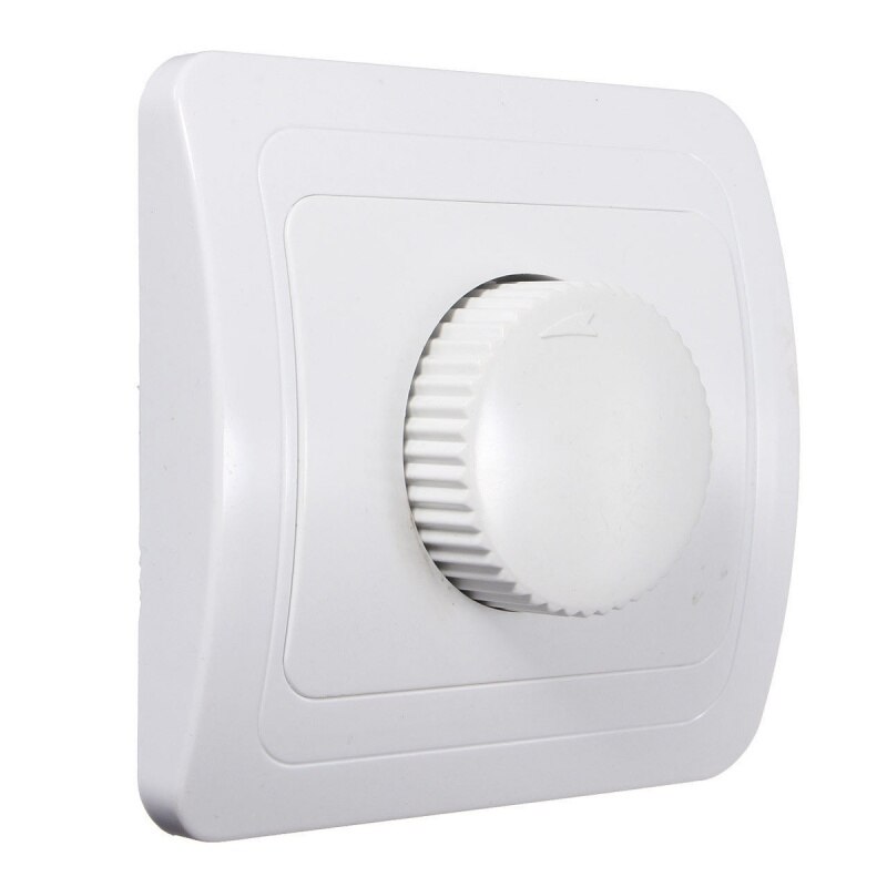220V/250V Adjustable Controller Dimmer Switch For Dimmable Light Bulb Lamp White: Default Title