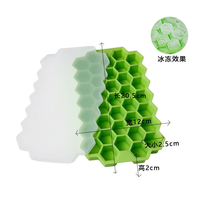 Silicone Honeycomb Ice Cube Tray Ice Cube Mold Food Grade Cavity Flexible Ice Molds Whiskey Cocktail Ice Maker