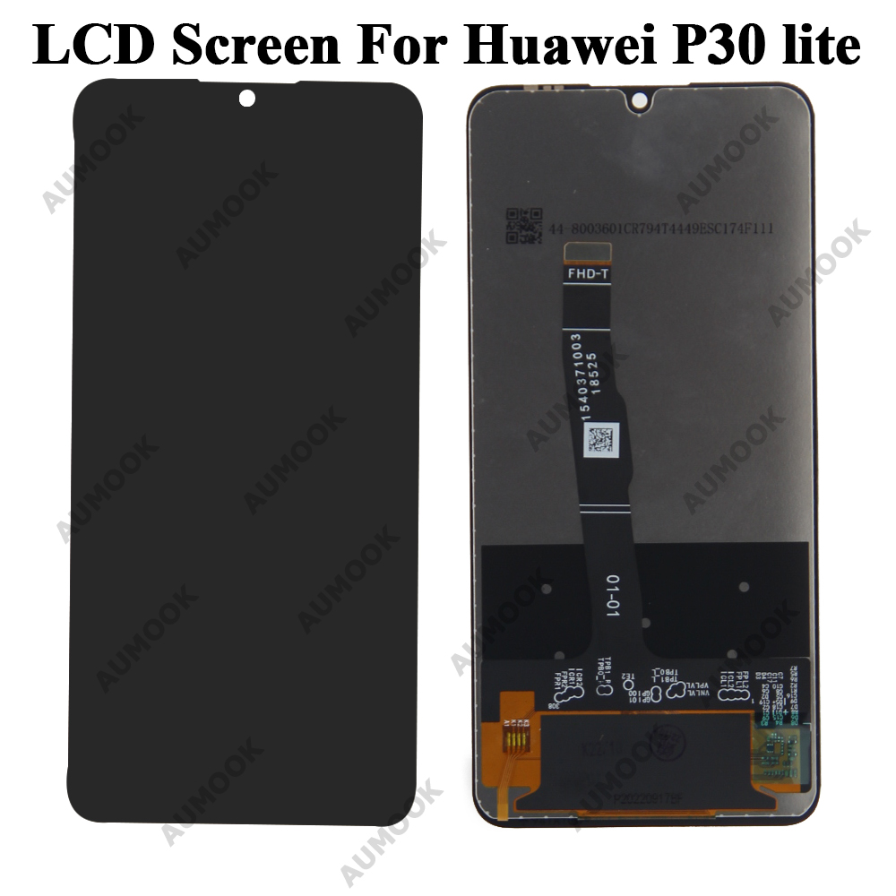 til huawei  p30 lite mar -lx1m lx2 al00 lcd-skjerm berøringsskjerm til huawei  p30 lite nova 4e mar -lx2 lcd-enhet erstatning