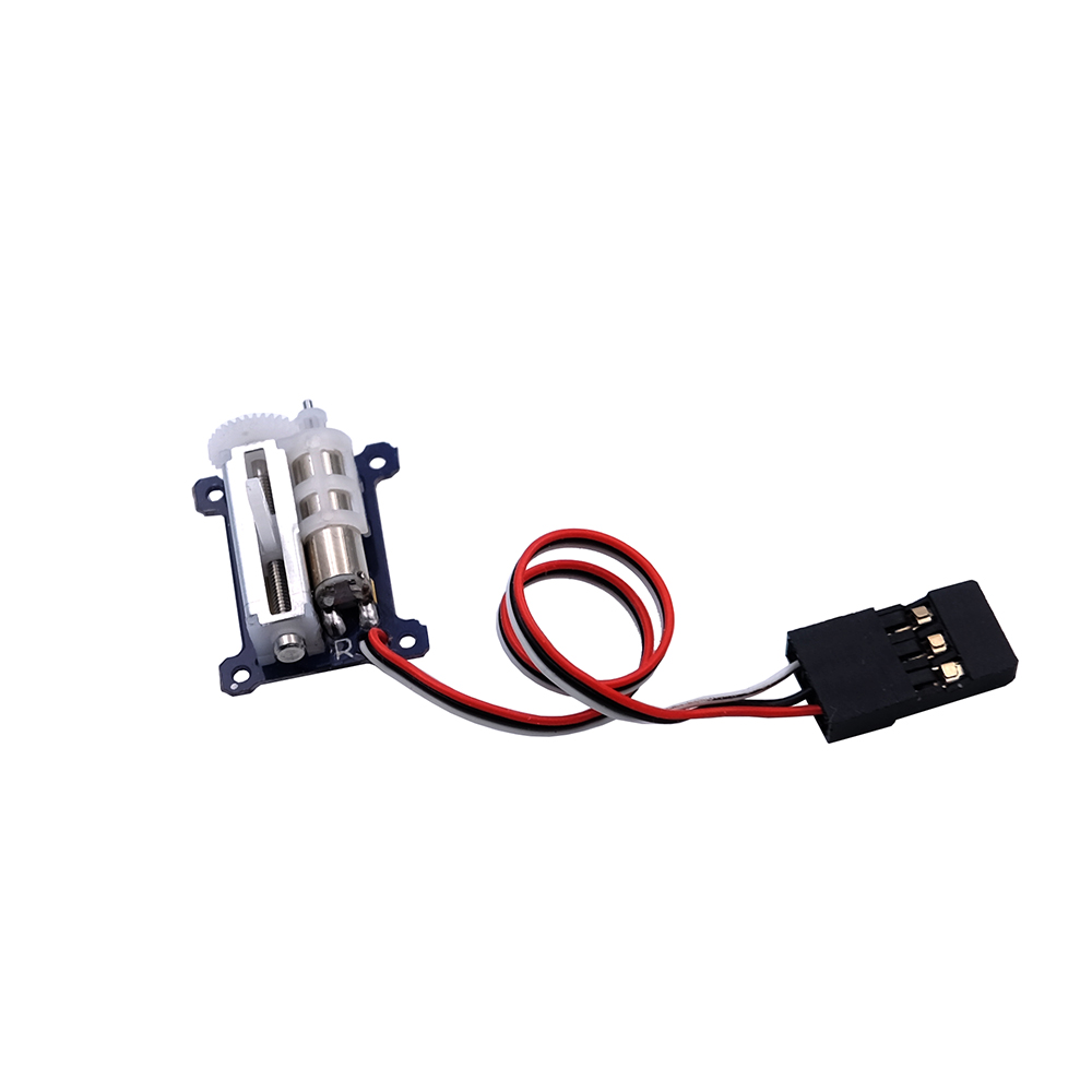 RC Micro Lineaire Servo - 2 STUKS Upgrade 9mm 1.5g Digitale Lineaire Coreless Servo voor Mini Vliegtuigen (JR-Left-Side): YELLOW