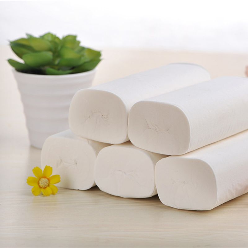 12 Rolls Toilet Paper No Fluorescent Agent Soft Stronge 4-Ply Sheets Bath Tissue