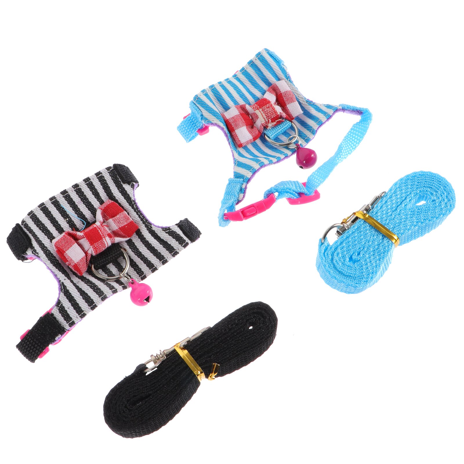 2 Sets of Portable Rat Harness Comfortable Hamster Harness Adjustable Hamster Leash: Assorted Color 2