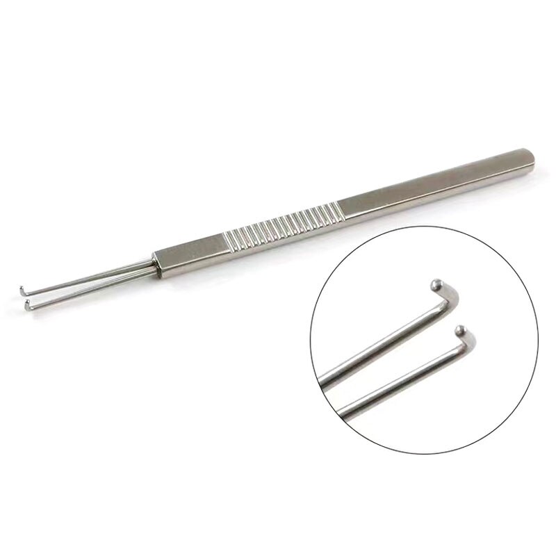 Ophthalmology strabismus hook strabismus pull hook eye pull hook with hole without hole round head flat head pull hook