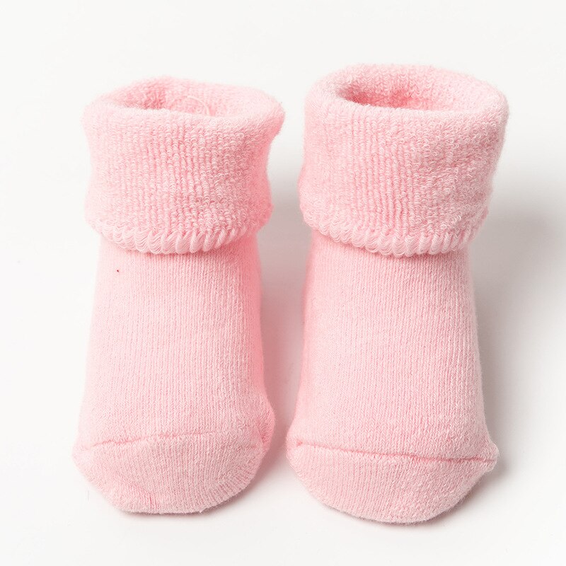 Kids Children's Socks for Girls Boys Thicken Print Cotton Toddlers Baby Christmas Socks for borns Infant Short Socks Clothin: pink socks