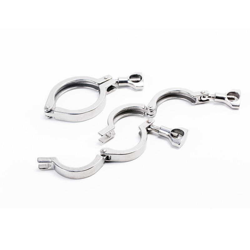 2”-4”Sanitary Stainless Steel Tri Clamp Ferrule SS304 Single Pin Clamp Tri Clover Sanitary Fitting For Homebrewing