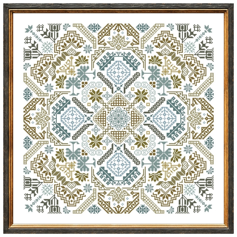 Geometric puzzle B cross stitch kits 18ct 14ct 11ct unprint fabric cotton thread DIY embroidery kit home wall decoration