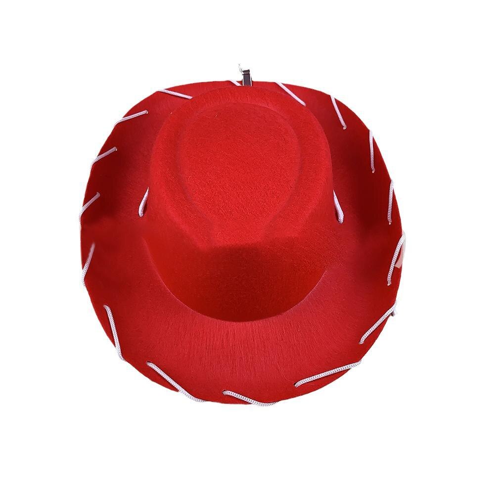 Cowboy Hat Women Men Western Drawstring Non-woven Fabric Cowboy Hats For Gentleman Lady Children Kids Cap Christmas