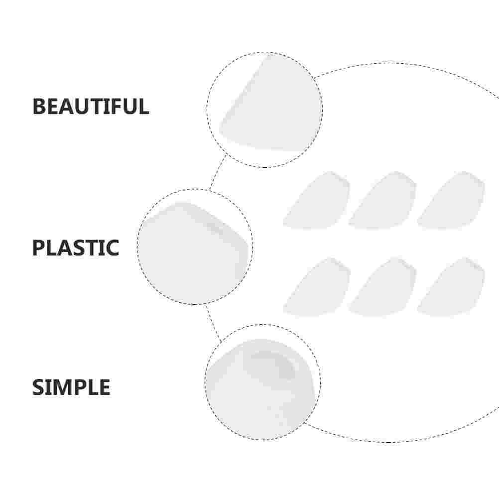 6pcs Household Plastic Lampshade Light Cover Ceiling Light Lamp Cover White