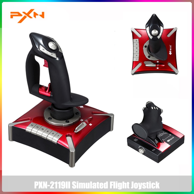 PXN-2119II Flight Stick Joystick Controller For PC Joystick Gamepad Flight Controller Stick Joystick Gaming Flight Controller