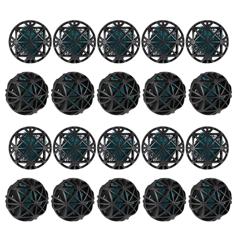 100 sztuk akwarium filtr kule Bio Bio-kulki filtracji piłki robić akwarium staw/oczko wodne 26mm filtr kulki