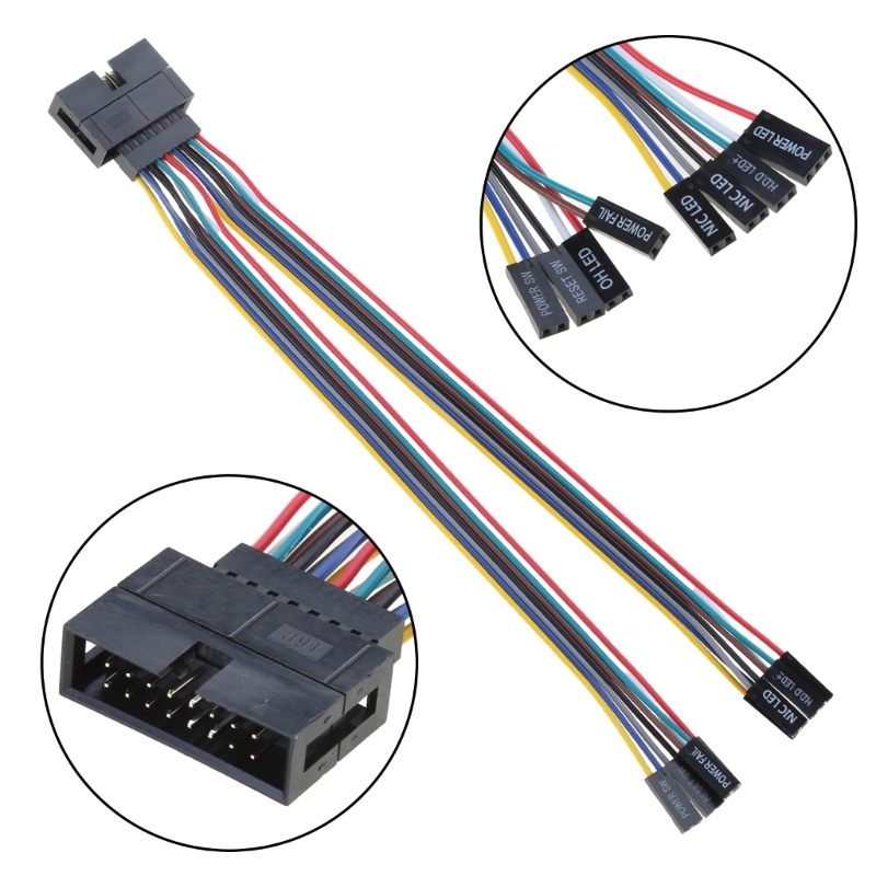 Multi Functional Supermicro Front Panel Connector Adapter Cable For Computer Case Server Switches Extension Cord
